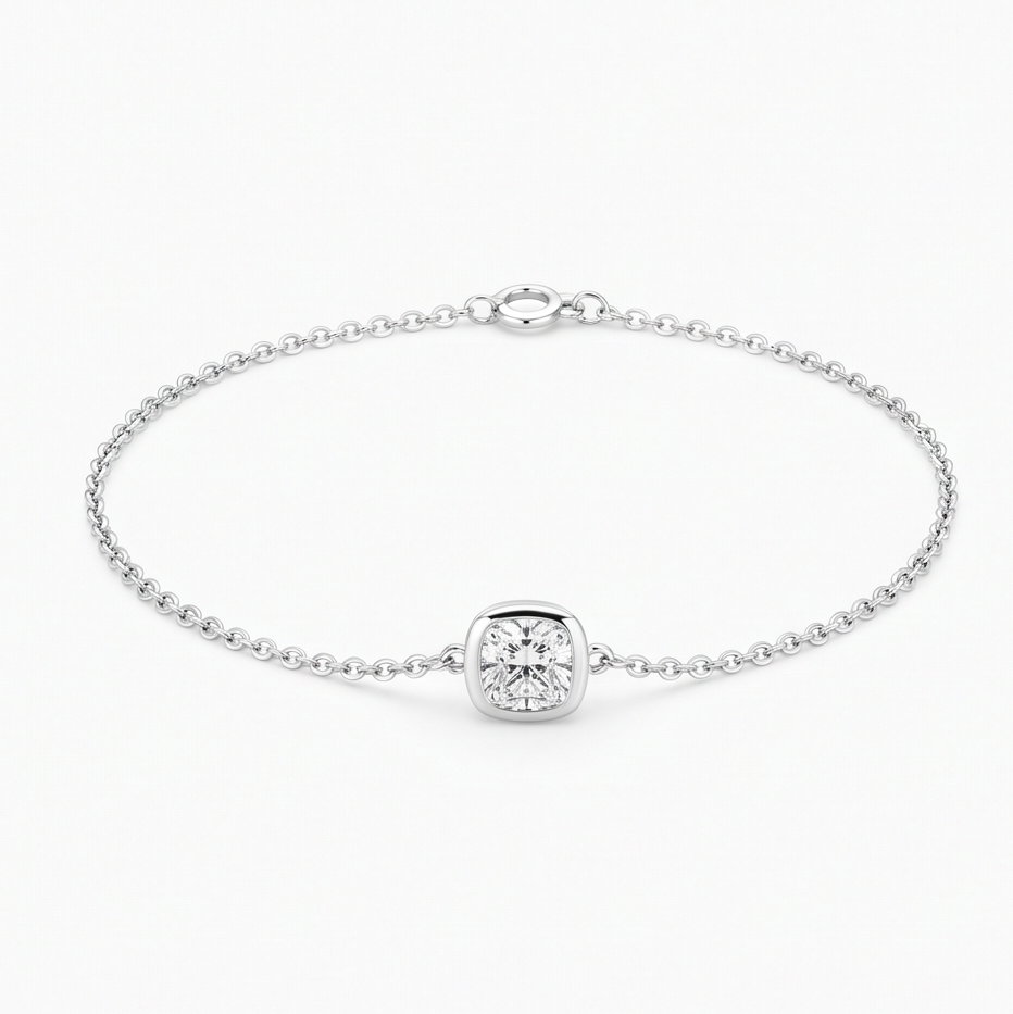 Cushion Bezel Anklet
