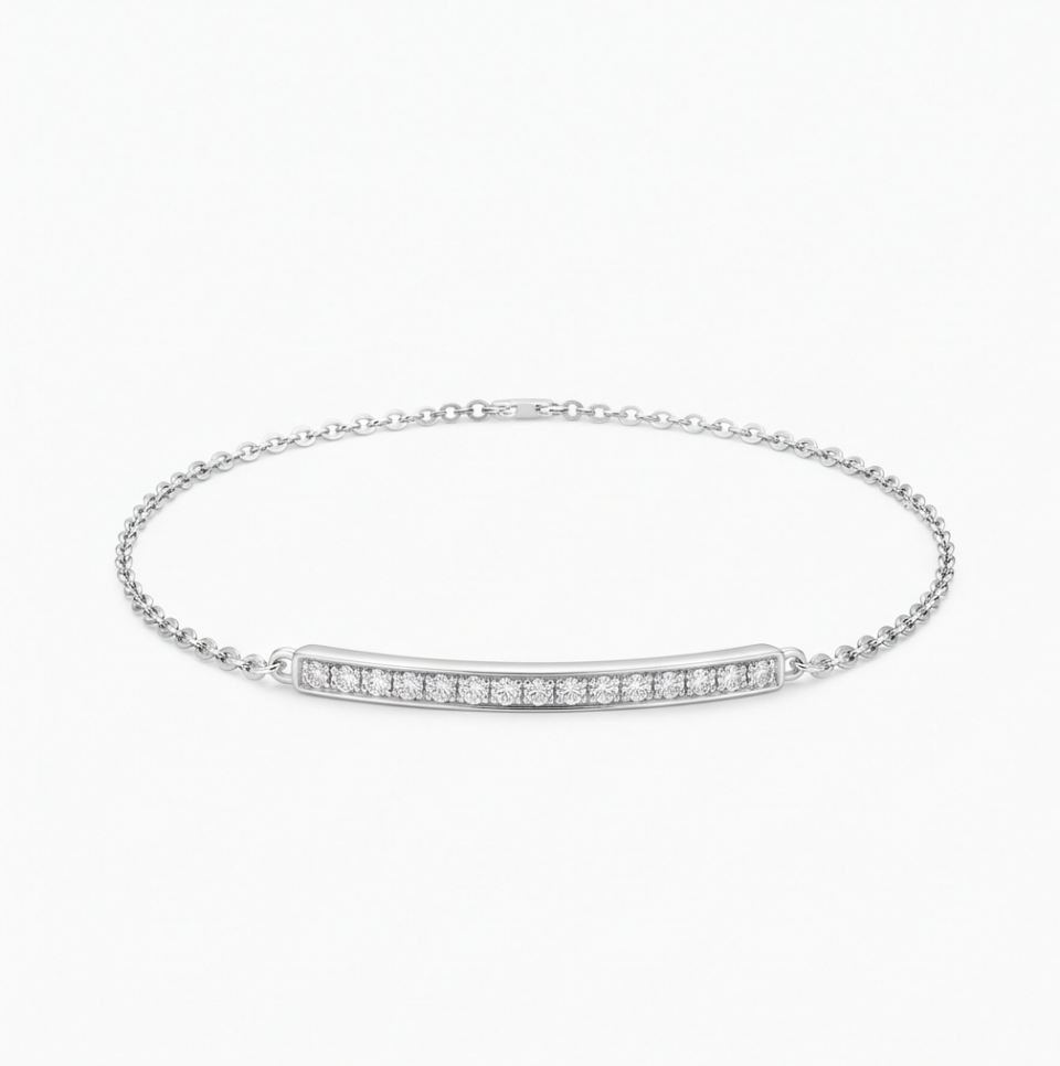 Diamond Bar Bracelet