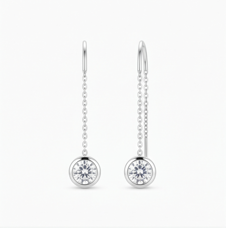 Diamond Threader Earrings