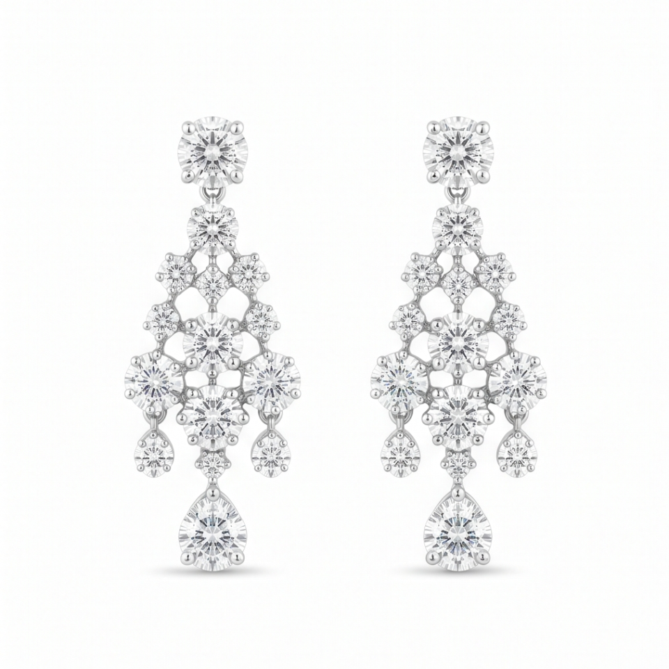 Diamond Chandelier Earrings