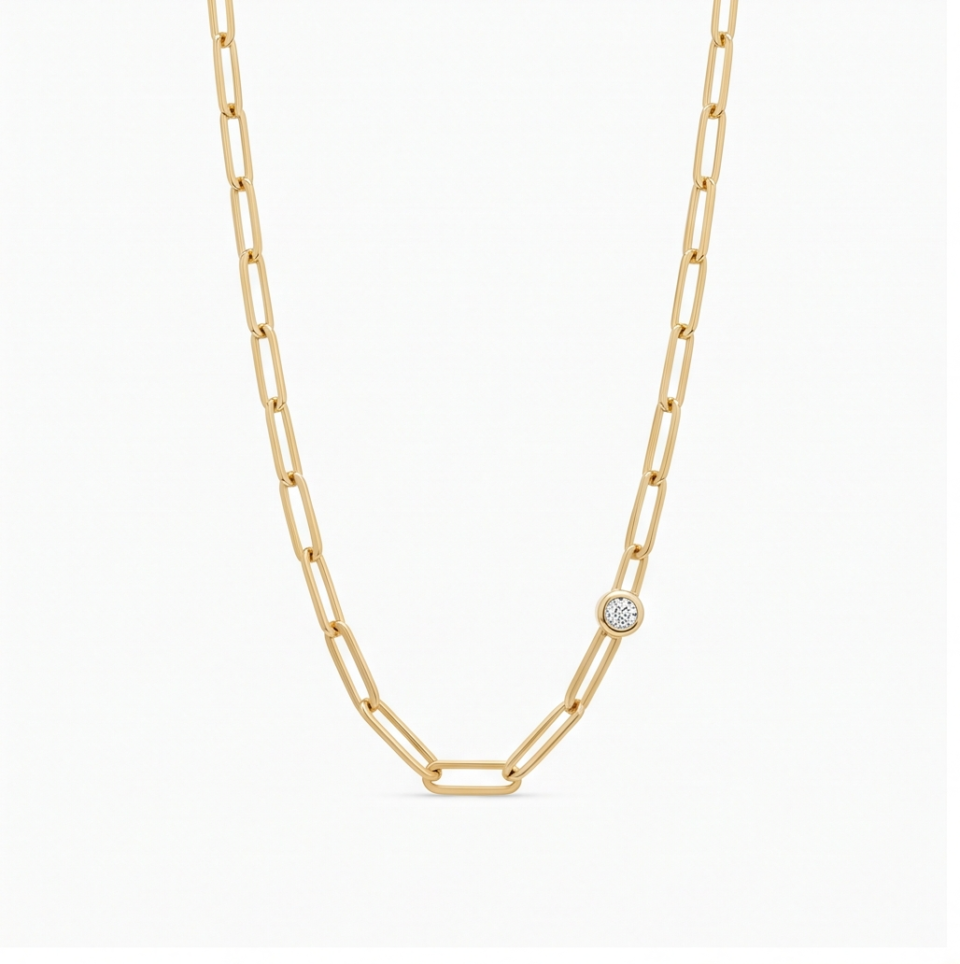 Paperclip Chain Necklace