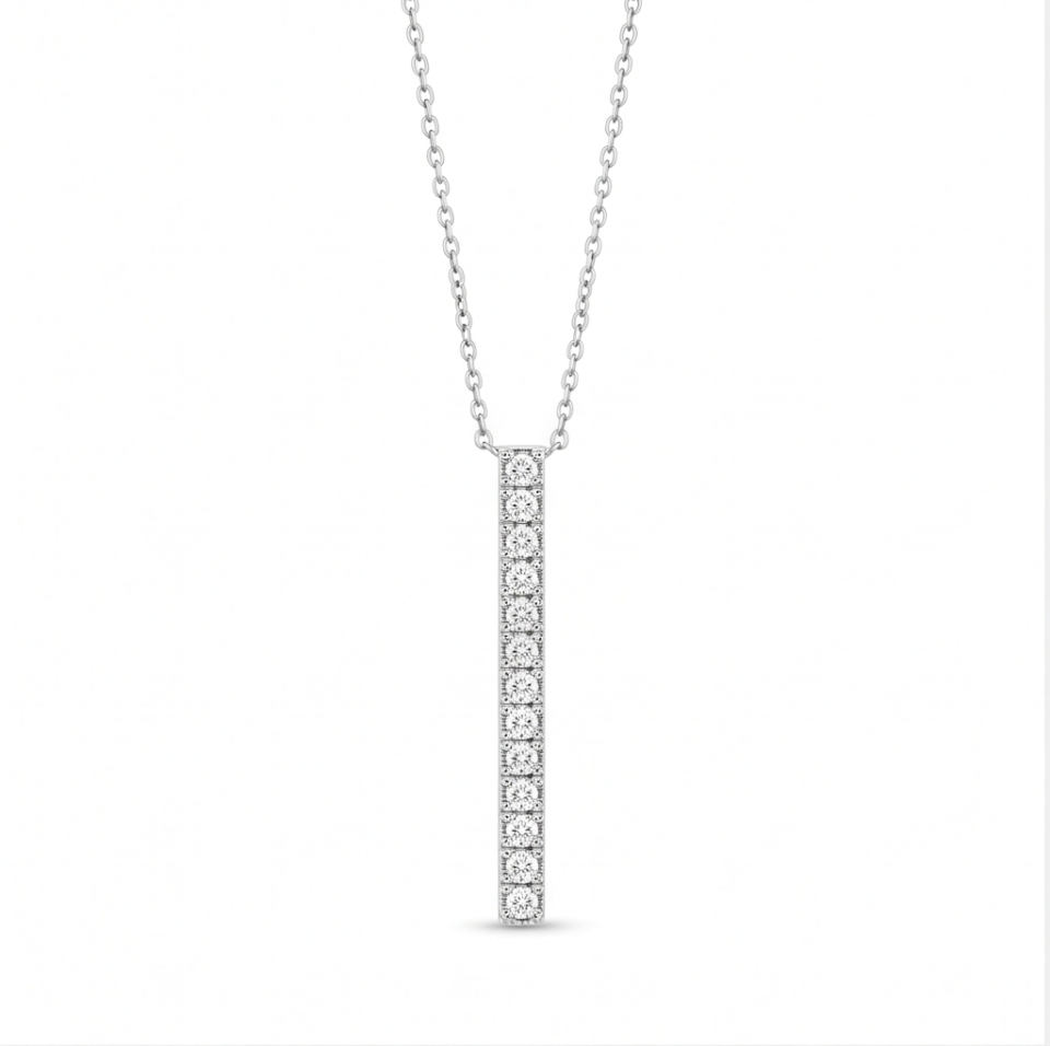 Diamond Bar Necklace