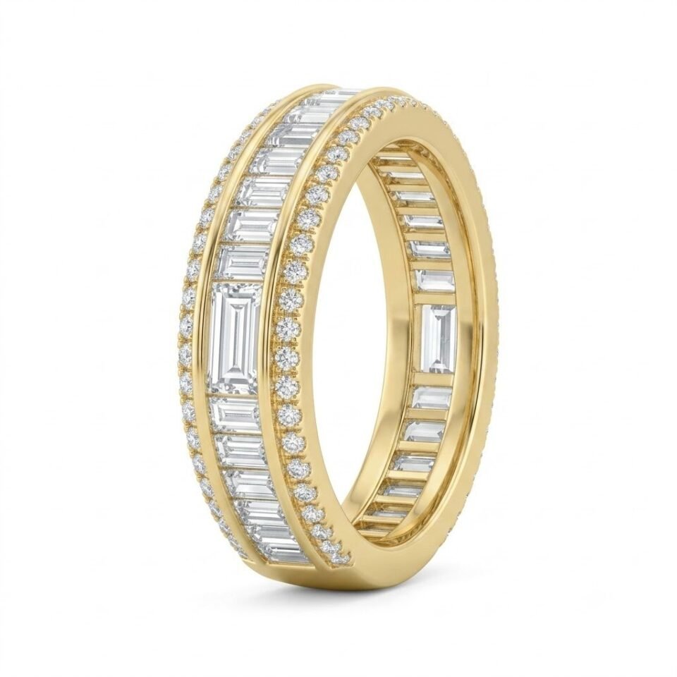 Baguette Wedding Band