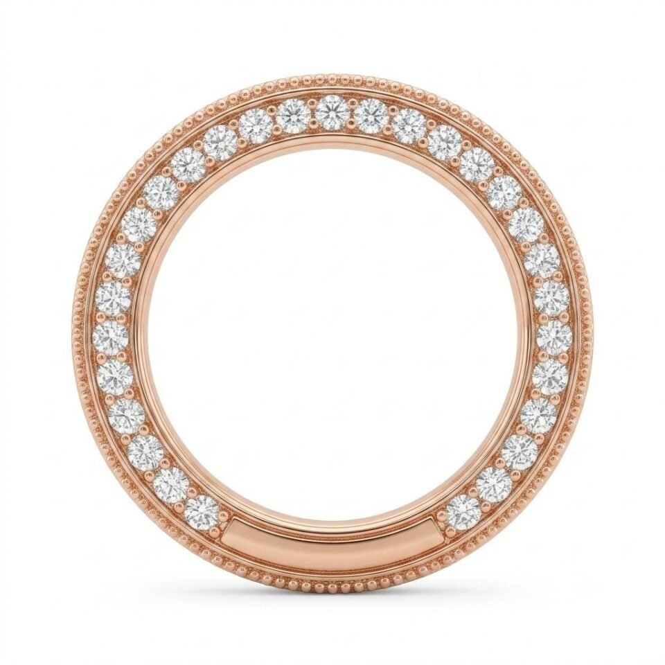 Milgrain Wedding Band