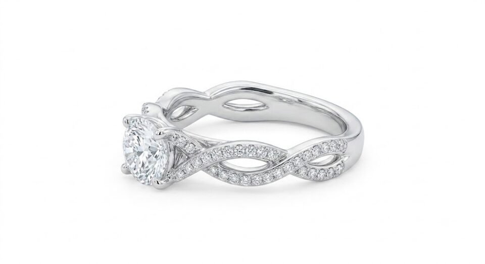 Twisted Pave Band